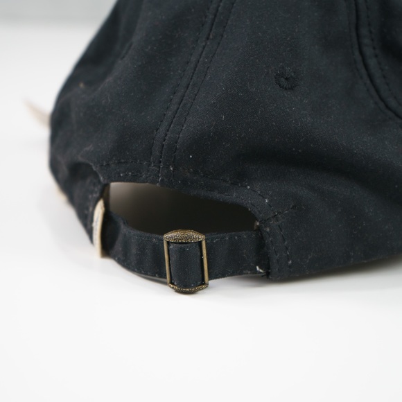 NWT Waterproof Oilskin Cotton Baseball Cap - Handmade - Black - Picture 15 of 15